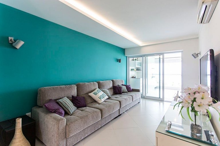 Wehome - 3 suítes, pé na areia, c/ varanda gourmet