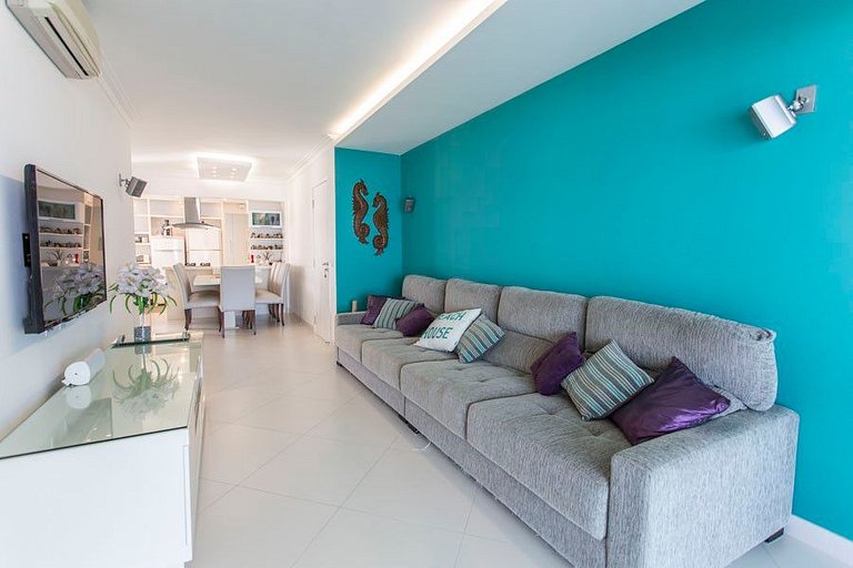Wehome - 3 suítes, pé na areia, c/ varanda gourmet