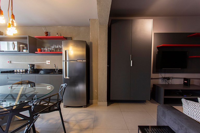 Wehome - 2 dorms, ar-condicionado e lazer completo