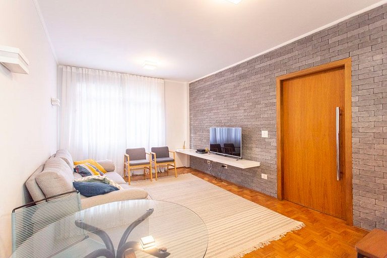 Wehome - 3 habit., aire acond, cerca de Av Paulista