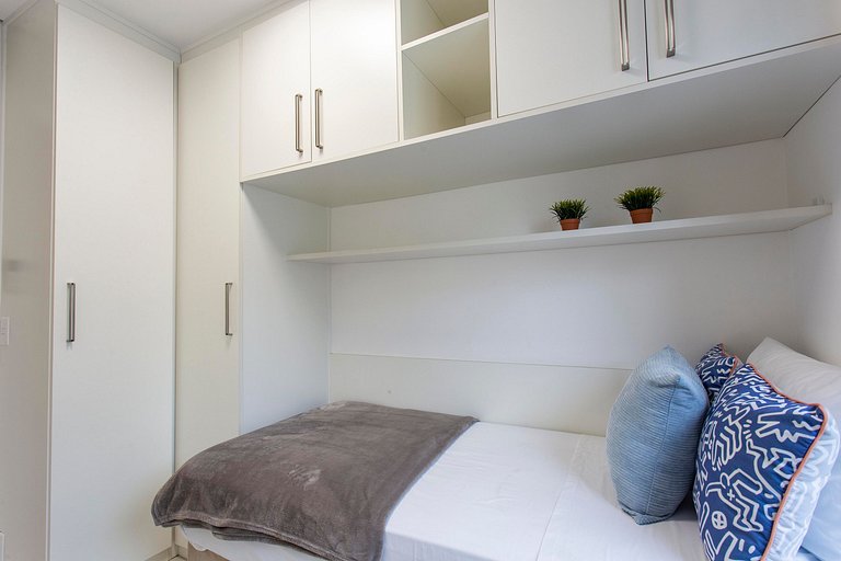 Wehome - O preferido do Brooklin, com 2 quartos e ar-condici