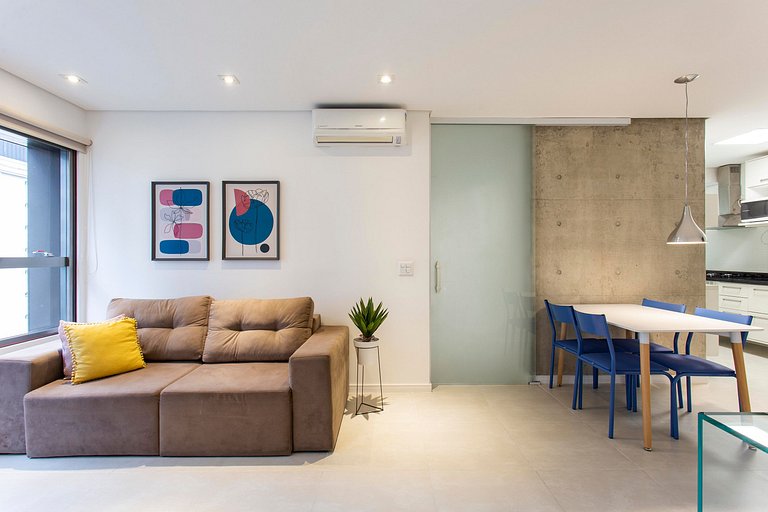 Wehome - O preferido do Brooklin, com 2 quartos e ar-condici