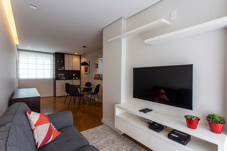 Flat de 2 quartos mobiliado em Pinheiros | WeHome