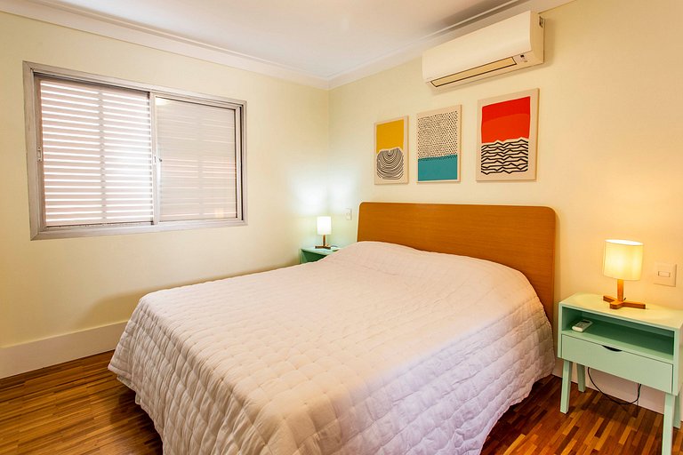 Wehome - Itaim Bibi: Dos habitaciones con aire acondicionado