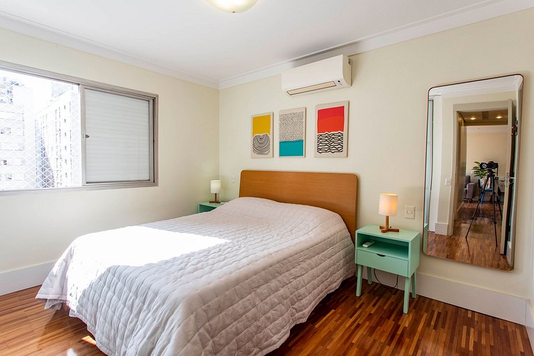 Wehome - Itaim Bibi: Two bedrooms with air conditioning