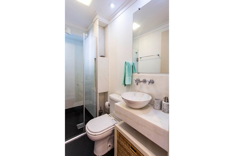 Wehome - Itaim Bibi: Two bedrooms with air conditioning