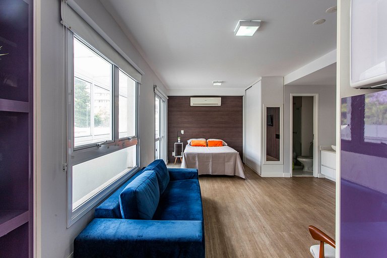 Wehome - Studio lindo, completo, próx ao Insper