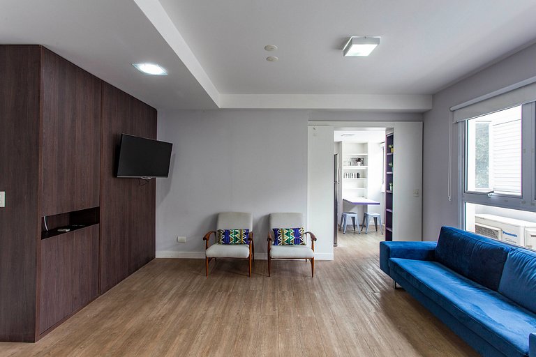 Wehome - Studio lindo, completo, próx ao Insper