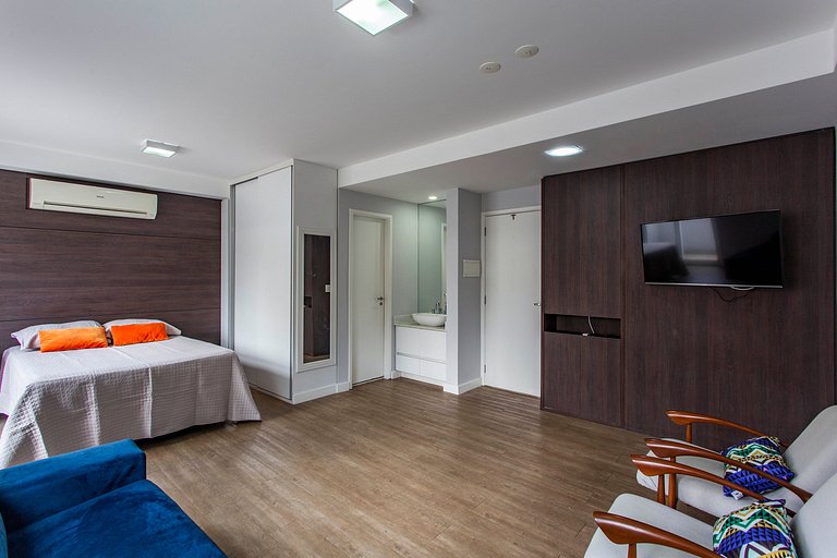 Wehome - Studio completo, decorado, prox ao Insper