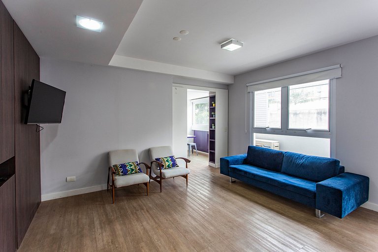 Wehome - Studio lindo, completo, próx ao Insper