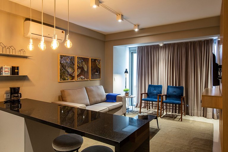 Wehome - Studio sofisticado c/ quintal nos Jardins