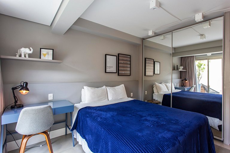 Wehome - Studio elegante com quintal, nos Jardins