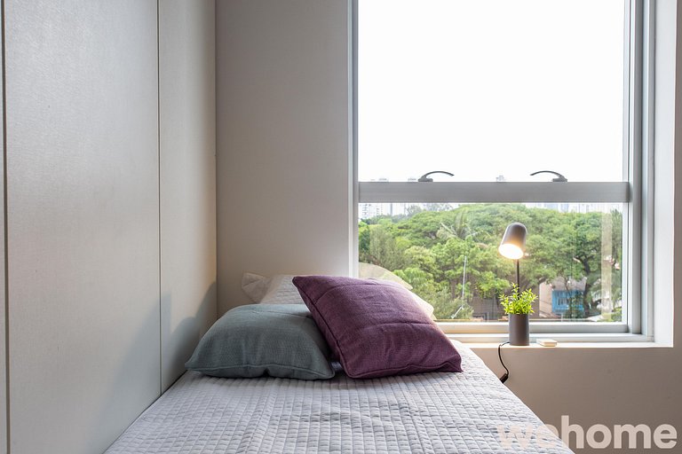 Wehome - Moderno, 2 quartos, infra completa