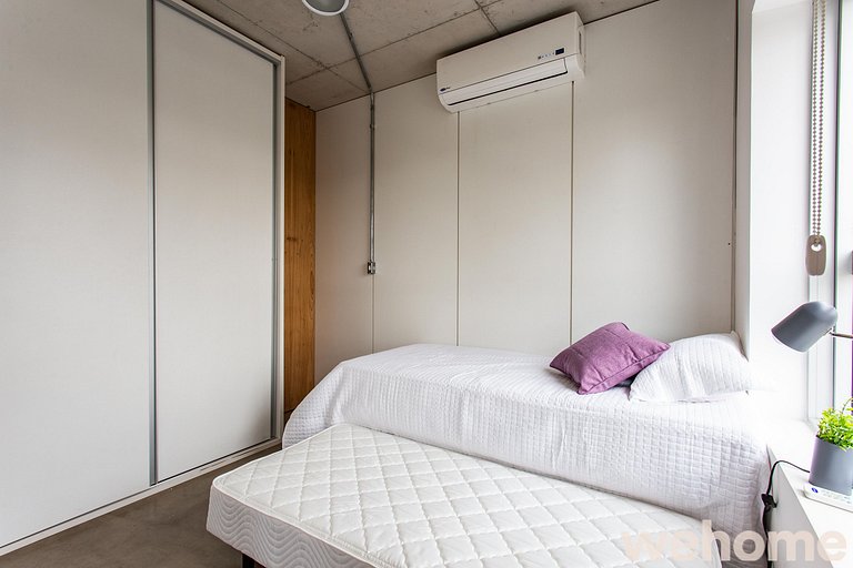 Wehome - Moderno, 2 quartos, infra completa