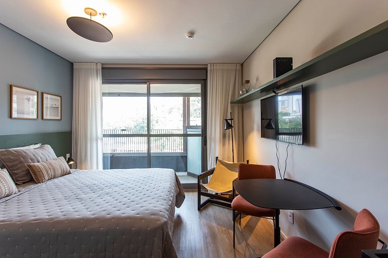Wehome - Modern studio near Paulista Avenue
