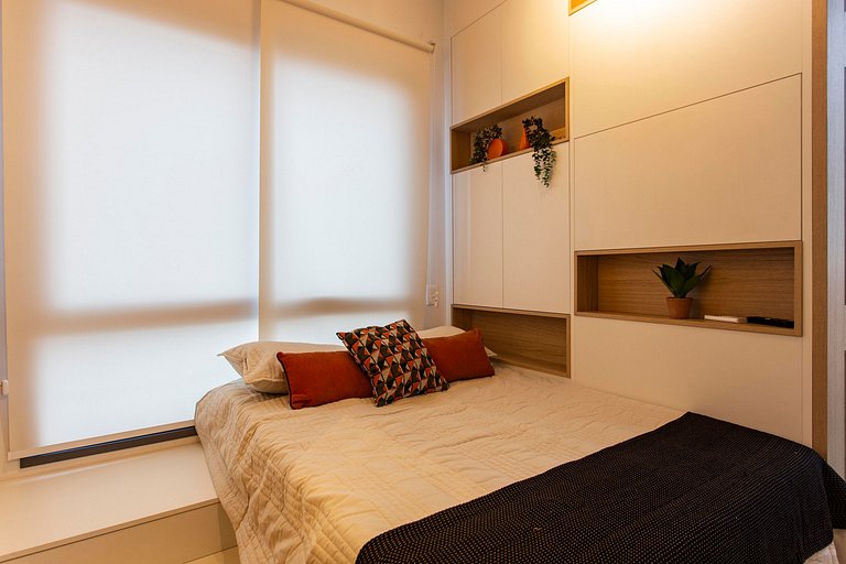 Wehome - Studio com lazer completo e coworking!