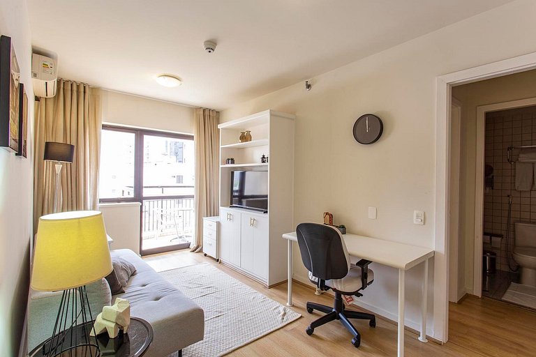 Flat de 1 quarto mobiliado no Itaim Bibi | WeHome