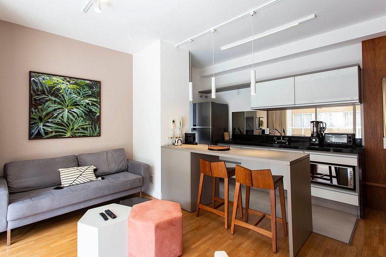 Wehome - Hermoso estudio con balcón tipo Garden