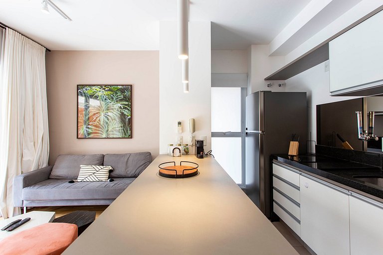 Wehome - Hermoso estudio con balcón tipo Garden