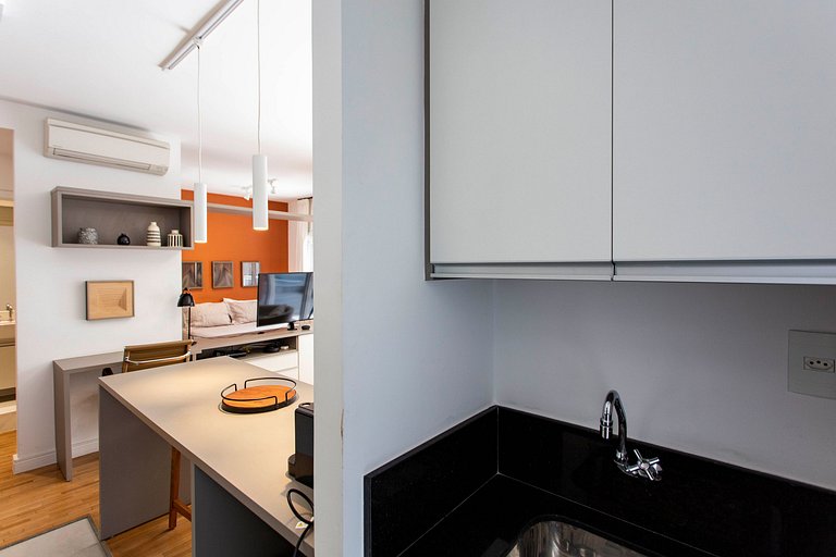 Wehome - Hermoso estudio con balcón tipo Garden