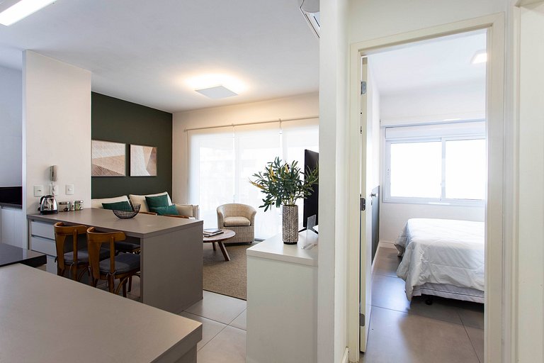 Wehome - 1 dormitorio, edificio moderno, cerca de Av Paulist