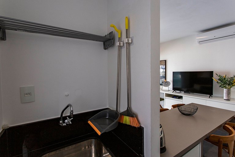 Wehome - 1 dormitorio, edificio moderno, cerca de Av Paulist