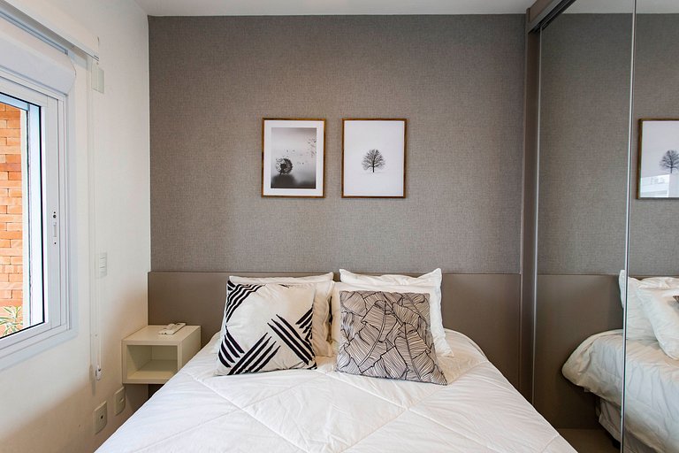 Wehome - 1 dormitorio, edificio moderno, cerca de Av Paulist