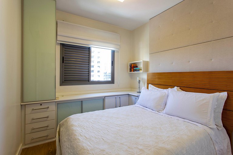 Flat de 1 quarto mobiliado no Brooklin | WeHome