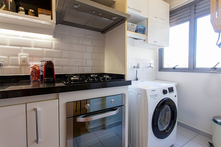 Flat de 1 quarto mobiliado no Brooklin | WeHome