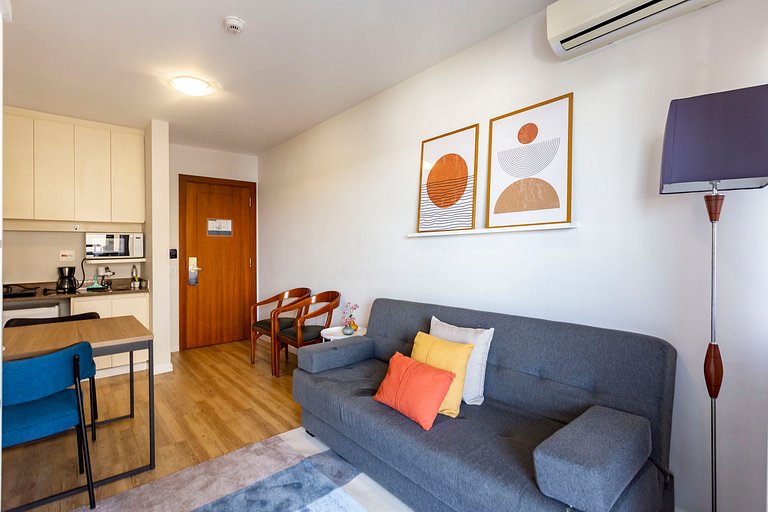 Wehome - Flat completo e com a melhor localização, no Itaim