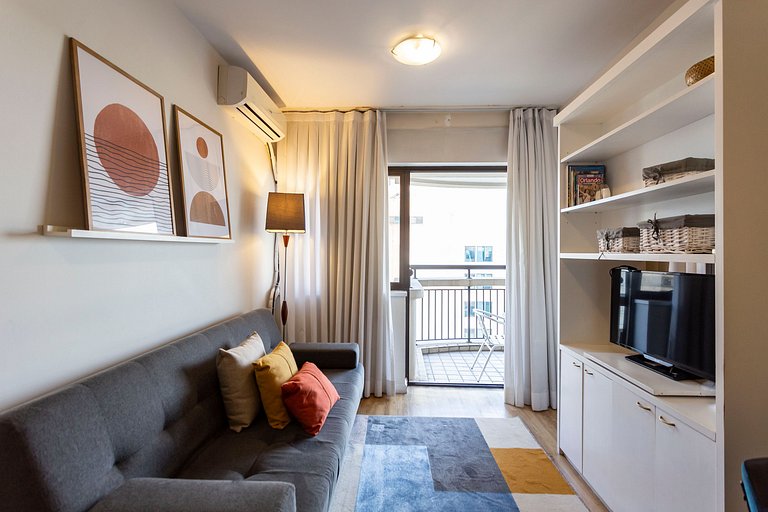 Wehome - Flat completo e com a melhor localização, no Itaim