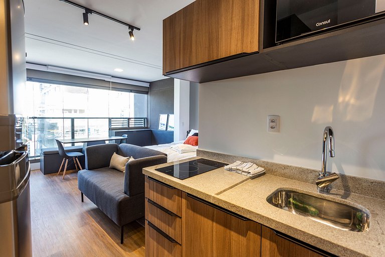 Wehome - Studio com a melhor piscina do Itaim!