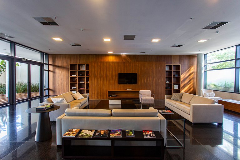 Wehome - Studio clean, espaçoso, na Faria Lima