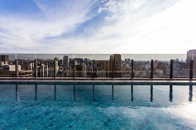 Wehome - Lindo studio, ótima localização e piscina