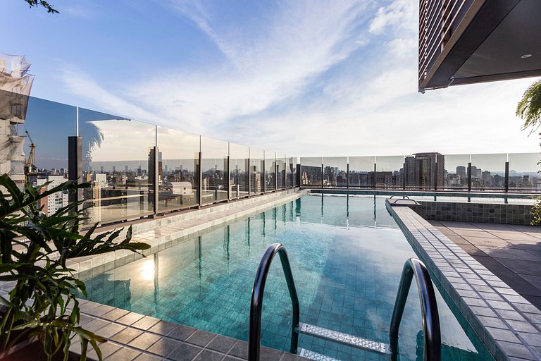 Wehome - Lindo studio, ótima localização e piscina