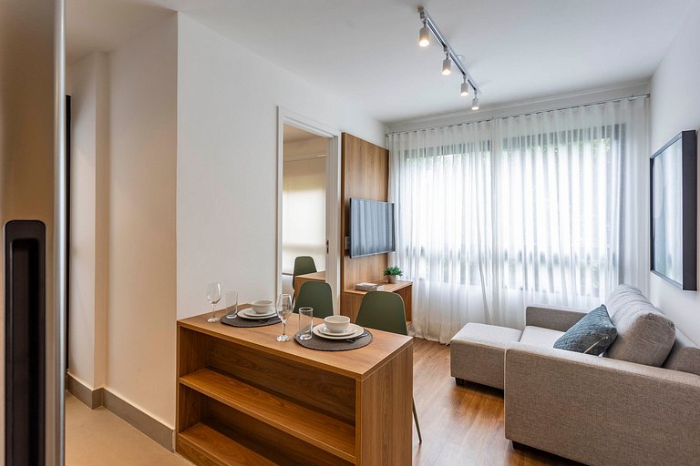 Wehome in Moema accommodates up to four guests