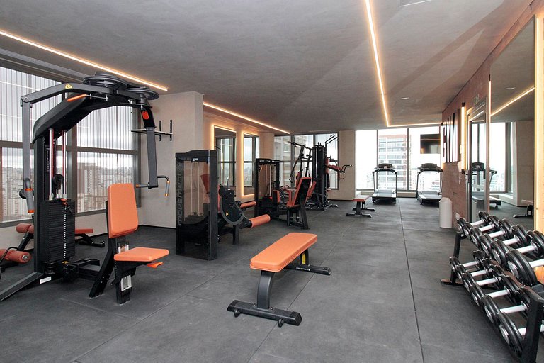 Wehome - Studio com Varanda em Moema | Piscina e Vista