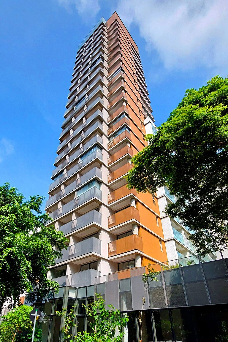 Wehome - Studio com Varanda em Moema | Piscina e Vista
