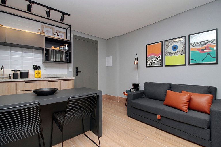 Flat de 1 quarto mobiliado nos Jardins | WeHome
