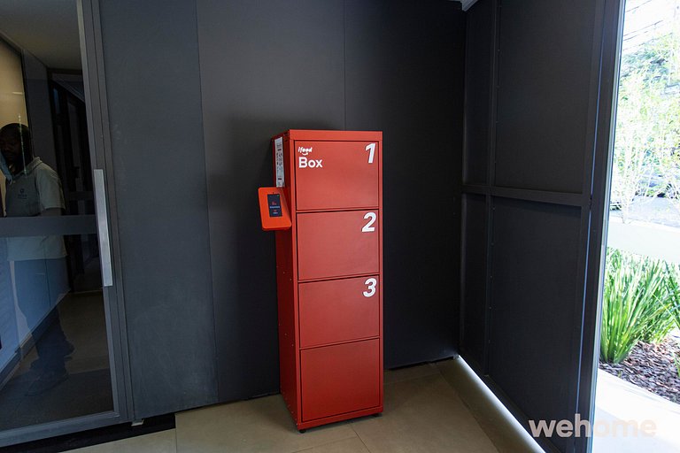 Wehome - Studio com Coworking e vista incrível!