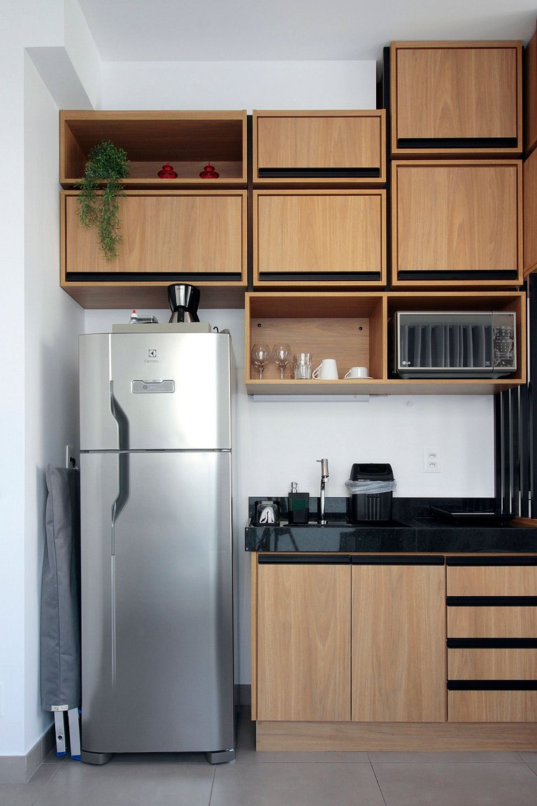 Wehome - Studio com Coworking e vista incrível!