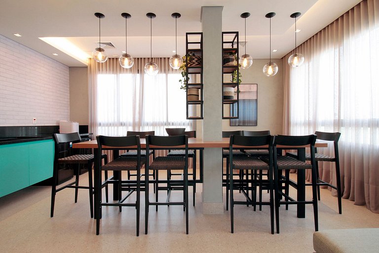 Wehome - 1 dorm, prédio moderno, ao lado do Ibira