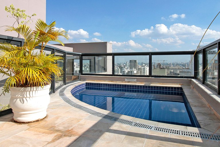 Wehome - Reformado e lindo em hotel, acomoda 4!
