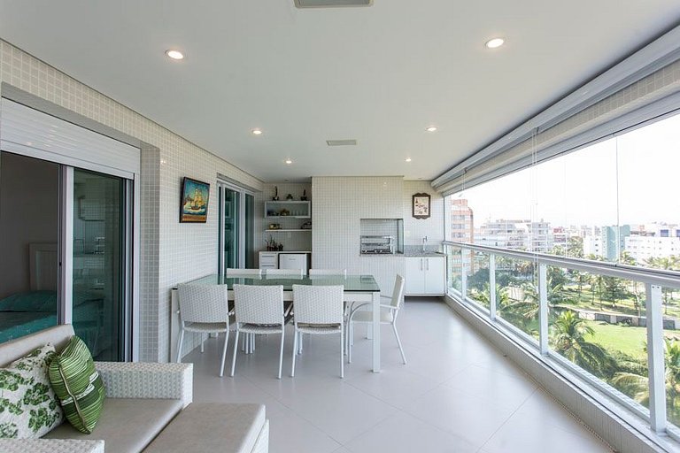 Wehome - 3 suítes, pé na areia, c/ varanda gourmet