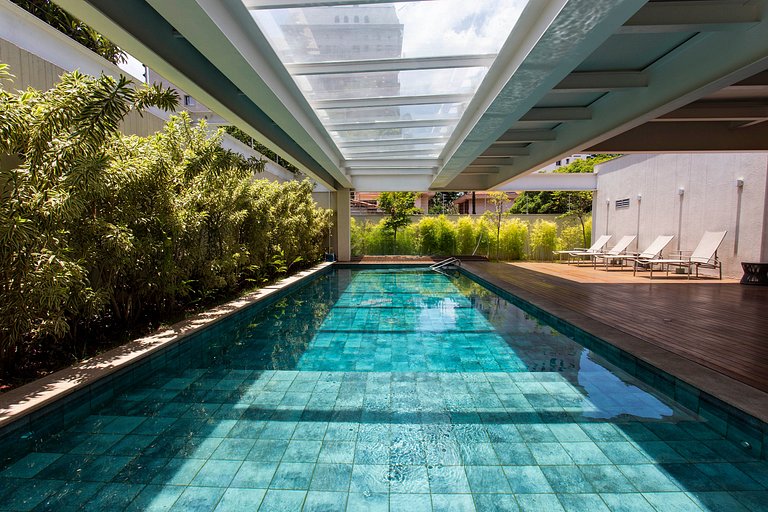 Wehome - Studio sofisticado c/ quintal nos Jardins