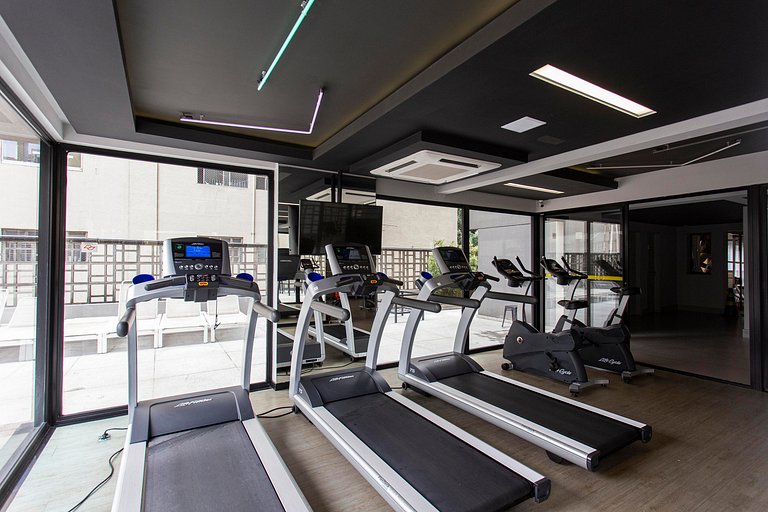 Wehome - 2 dorms, ar-condicionado e lazer completo