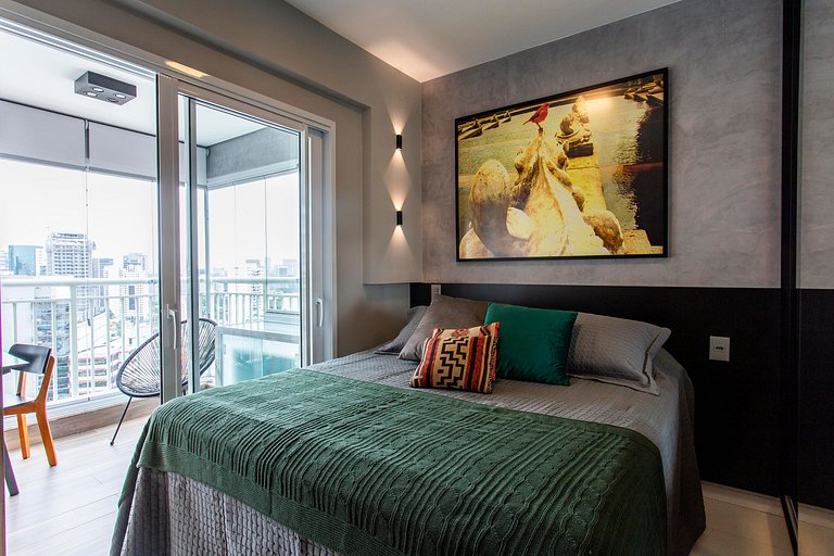 Wehome - Aconchegante com varanda e vista em Pinheiros