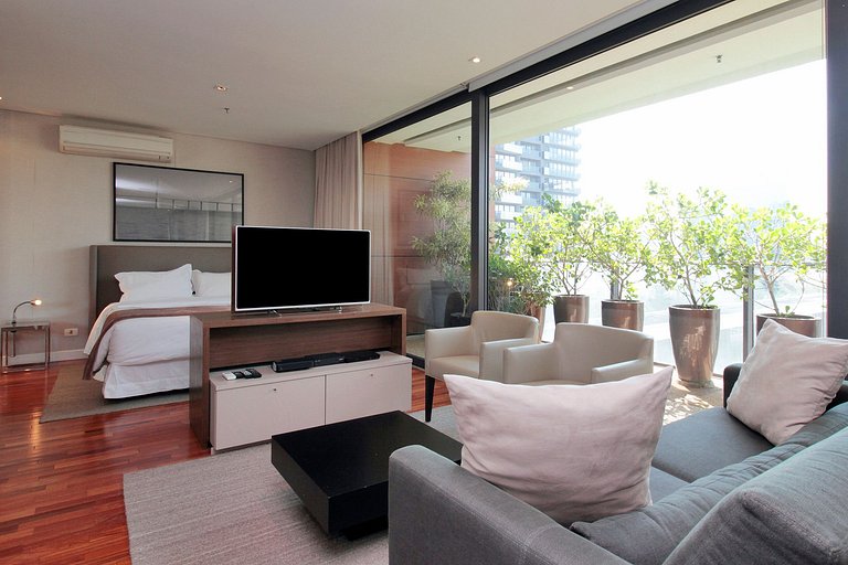 Wehome - Studio clean, espaçoso, na Faria Lima