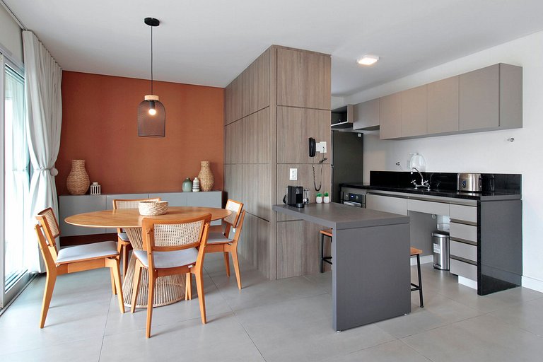 Flat de 1 quarto nos Jardins | Atelier Bela Cintra | WeHome