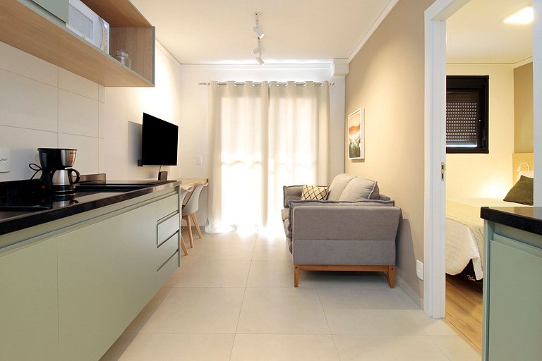 Wehome - 1 dorm, completo, ao lado do Shop Eldorado